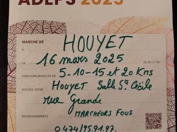 Marche Adeps à Houyet