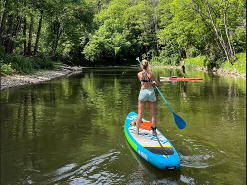 Descente de la Lesse en stand-up paddle